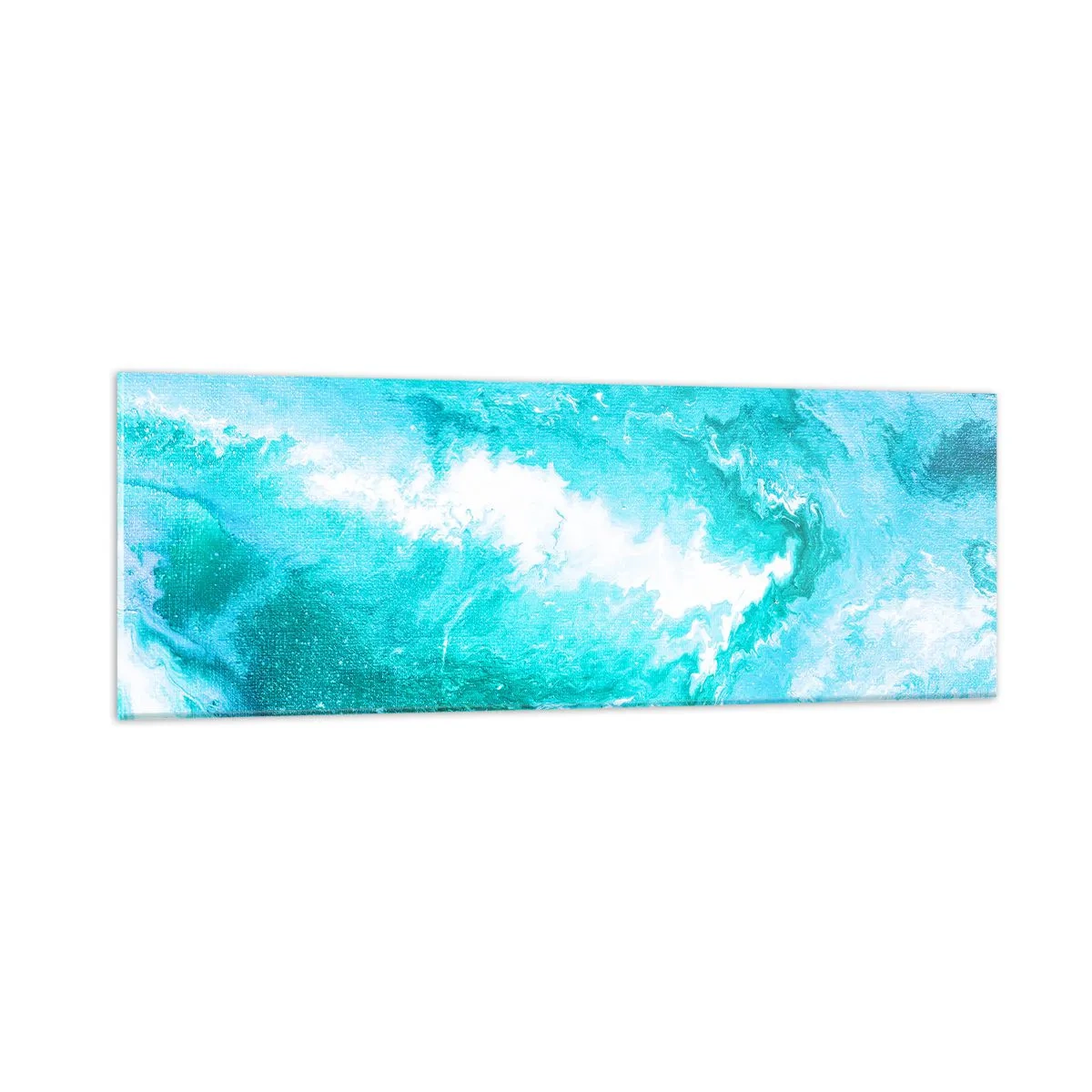 Glasbild - Bild auf glas - Im Kern des Elements - 90x30 cm