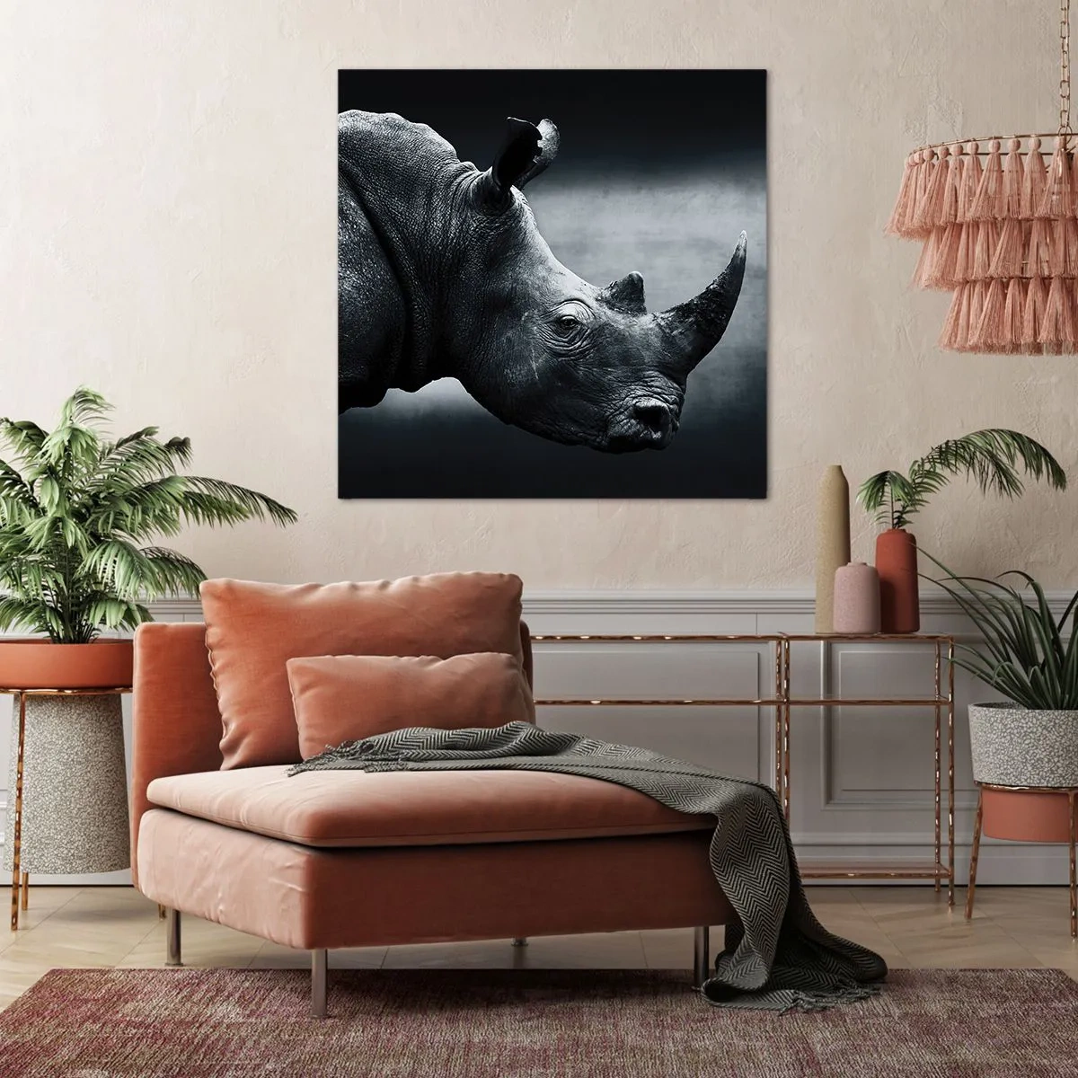 Bild auf Leinwand - Leinwandbild - Richtiges Profil - 70x70 cm