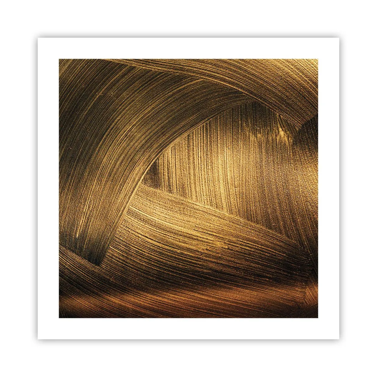 Poster - In einem goldenen Labyrinth - 50x50 cm
