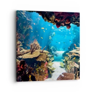 Bild auf Leinwand - Leinwandbild - Du hast es noch nicht einmal geträumt - 40x40 cm