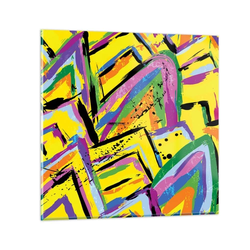 Glasbild - Bild auf glas - Bis sie vor Freude schreit - 50x50 cm