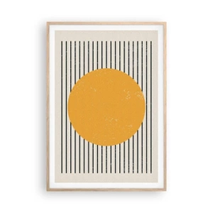 Poster in einem Rahmen aus heller Eiche - Die Kraft der Einfachheit - 70x100 cm