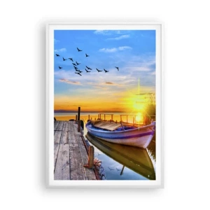 Poster in einem weißen Rahmen - Bis morgen - 70x100 cm