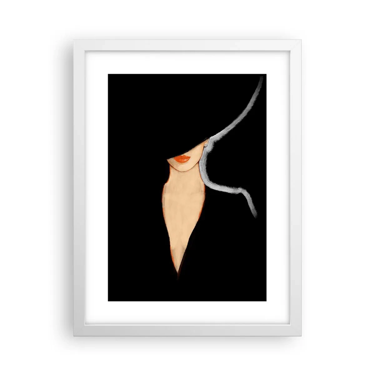 Poster in einem weißen Rahmen - Eleganz und Stil - 30x40 cm