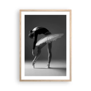Poster in einem Rahmen aus heller Eiche - Bella Ballerina - 50x70 cm