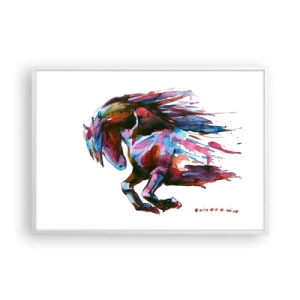 Poster in einem weißen Rahmen - In Verzückung - 100x70 cm