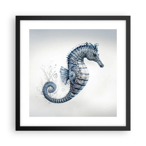 Poster in einem schwarzem Rahmen - Subtiler Witz der Natur - 40x40 cm