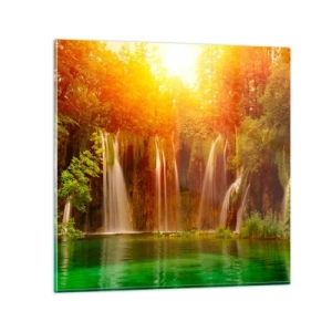 Glasbild - Bild auf glas - In der Sonne und im Schatten - 40x40 cm