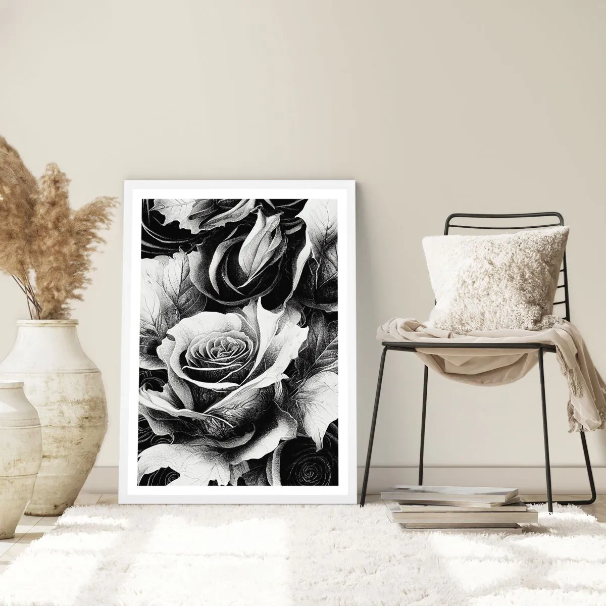 Poster in einem weißen Rahmen - Immer Königin - 50x70 cm