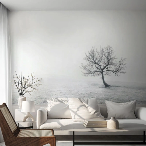 Maßgeschneiderte Fototapete Premium Sand - Gegen das Nichts - Landschaft, Baum, Natur
