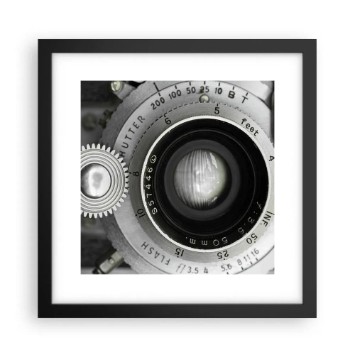 Poster in einem schwarzem Rahmen - Eine Story über Hollywood - 30x30 cm