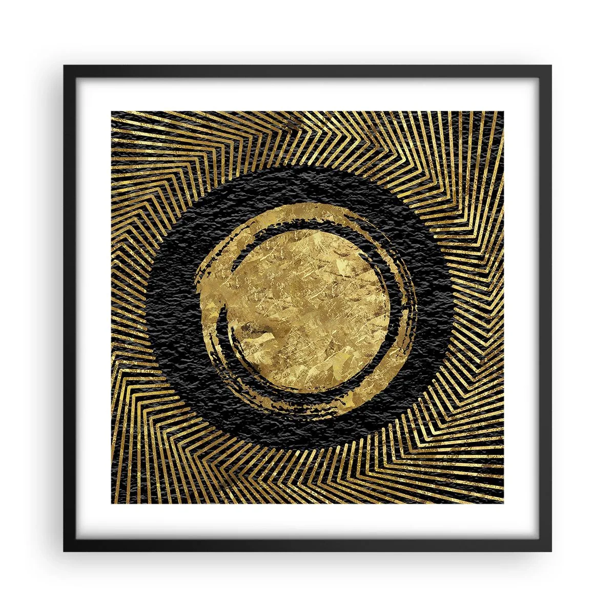 Poster in einem schwarzem Rahmen - Glamour-Komposition - 50x50 cm