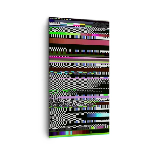 Bild auf Leinwand - Leinwandbild - Das Kontrollbild der Realität - 45x80 cm