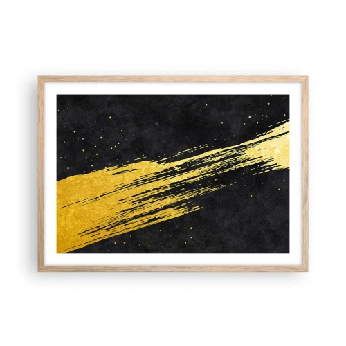 Poster in einem Rahmen aus heller Eiche - Sprung in den Hyperraum - 70x50 cm