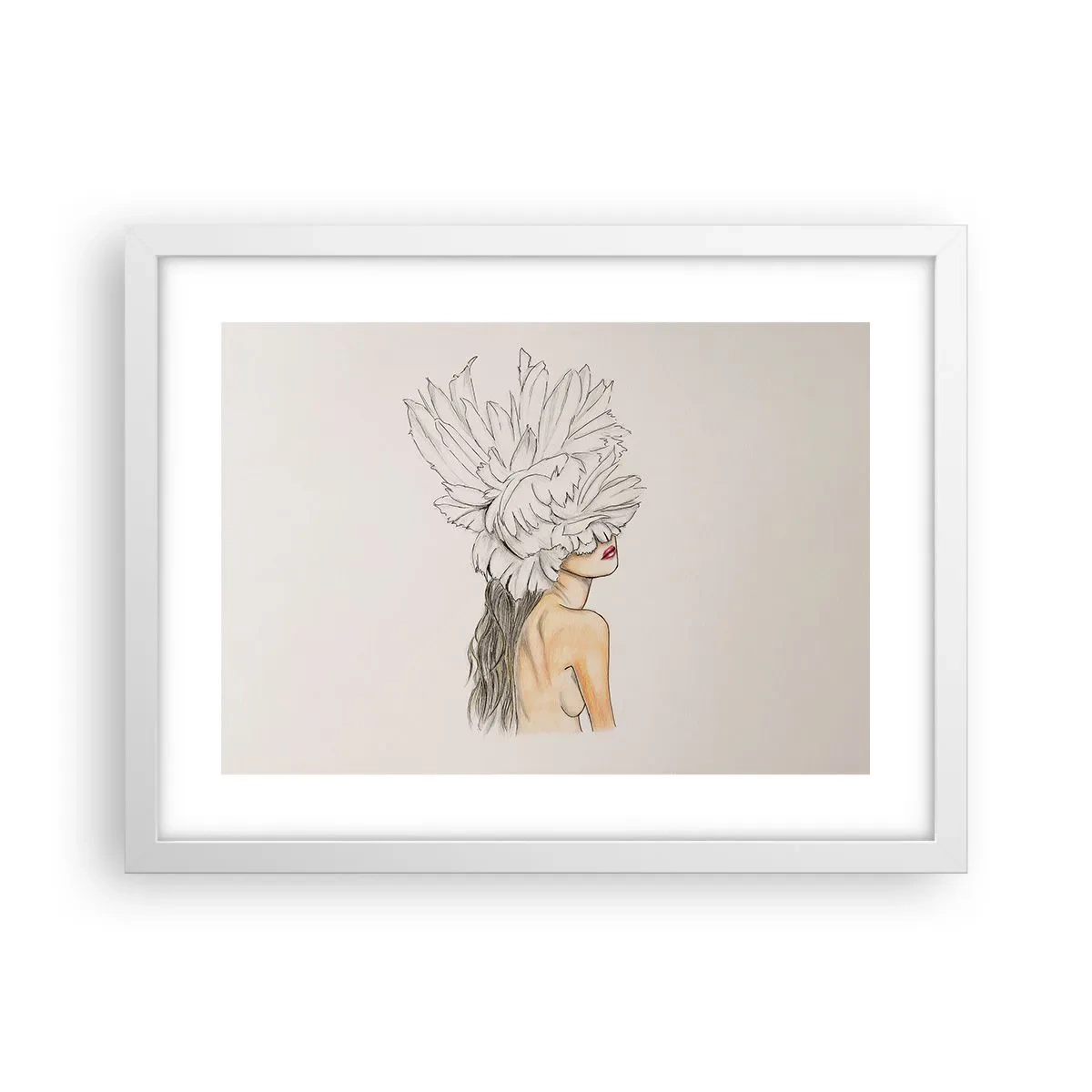 Poster in einem weißen Rahmen - Gekrönte Schönheit - 40x30 cm