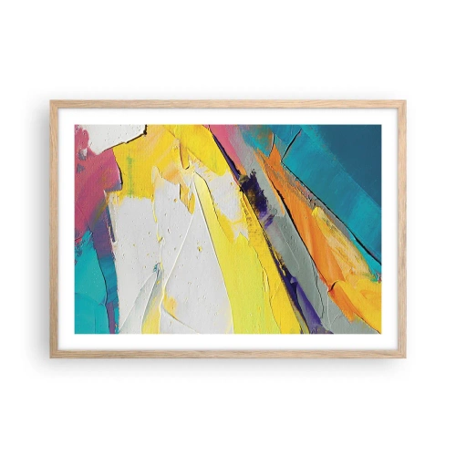 Poster in einem Rahmen aus heller Eiche - Die Anatomie des Lichts - 70x50 cm