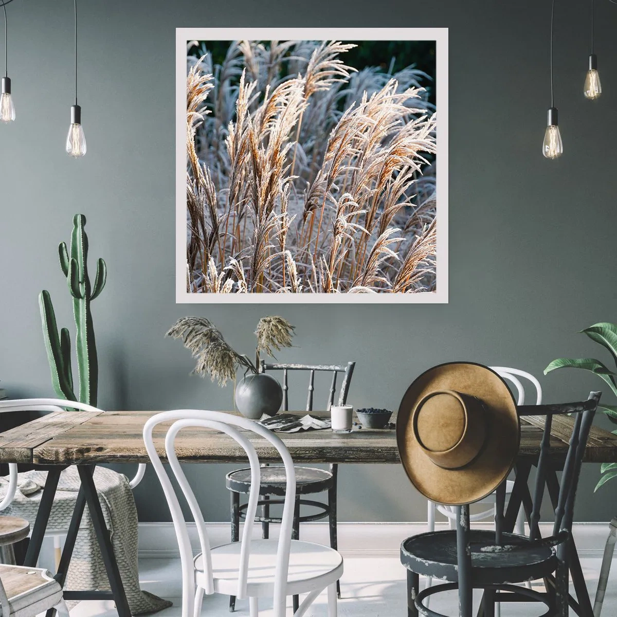 Poster - Gekleidet mit Frost - 30x30 cm