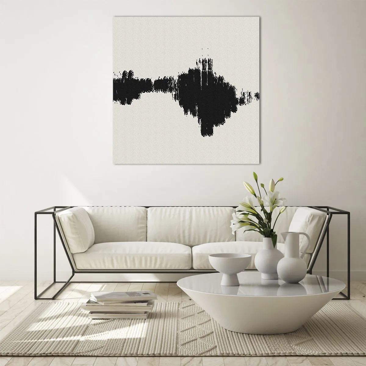 Glasbild - Bild auf glas - Schwingungen der Fantasie - 30x30 cm