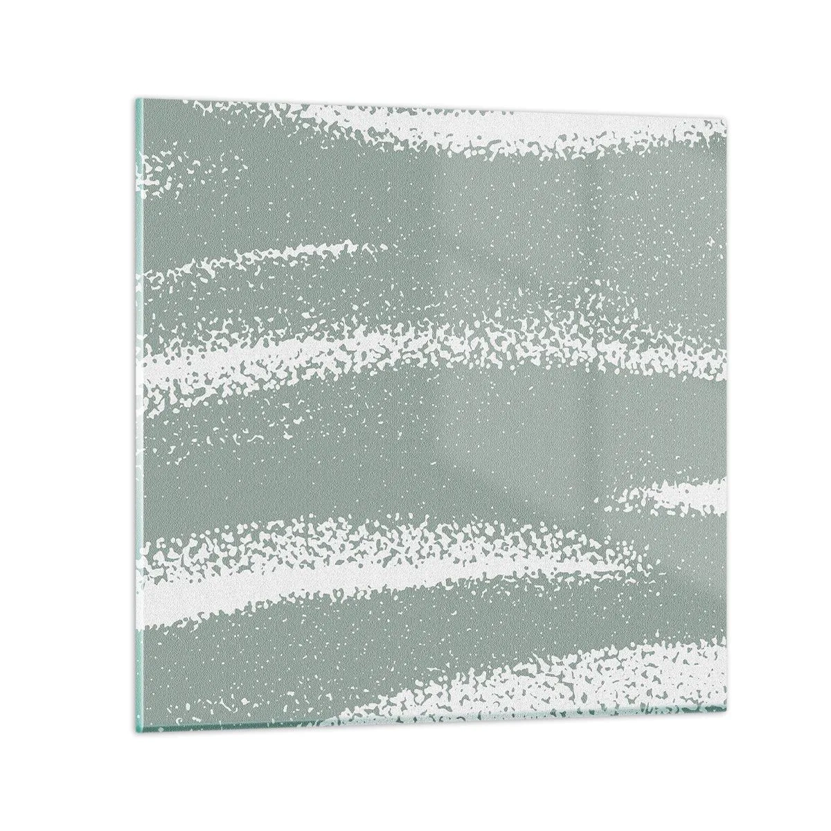 Glasbild - Bild auf glas - Abstraktion im Winterklima - 60x60 cm