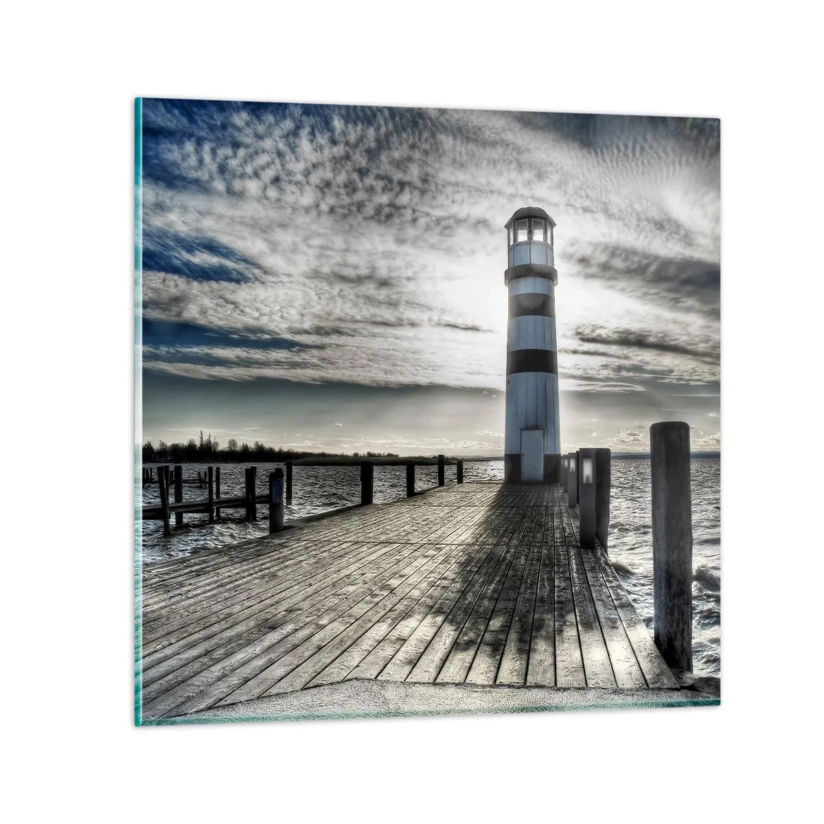 Glasbild - Bild auf glas - Matrosen, ich warte auf euch - 70x70 cm