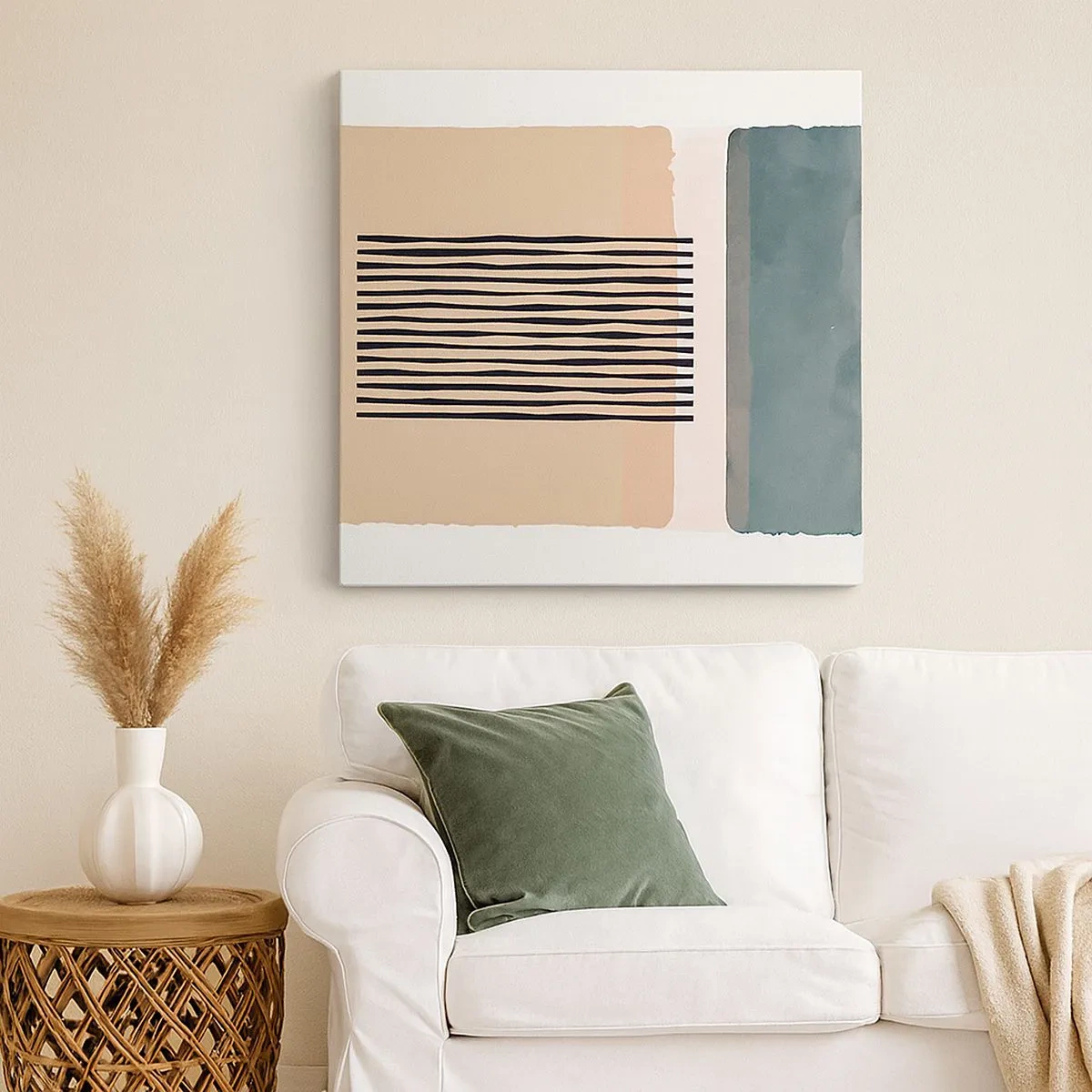 Bild auf Leinwand - Leinwandbild - Alles ist in Ordnung - 30x30 cm