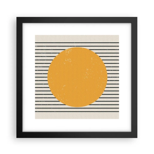 Poster in einem schwarzem Rahmen - Die Kraft der Einfachheit - 30x30 cm