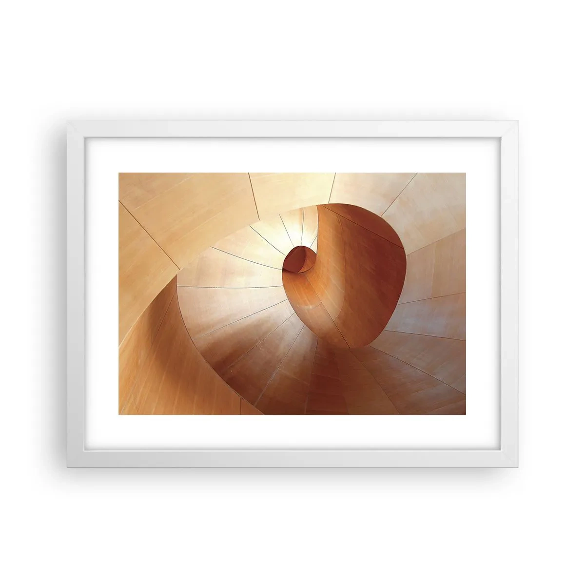 Poster in einem weißen Rahmen - Architektonische Serpentine - 40x30 cm