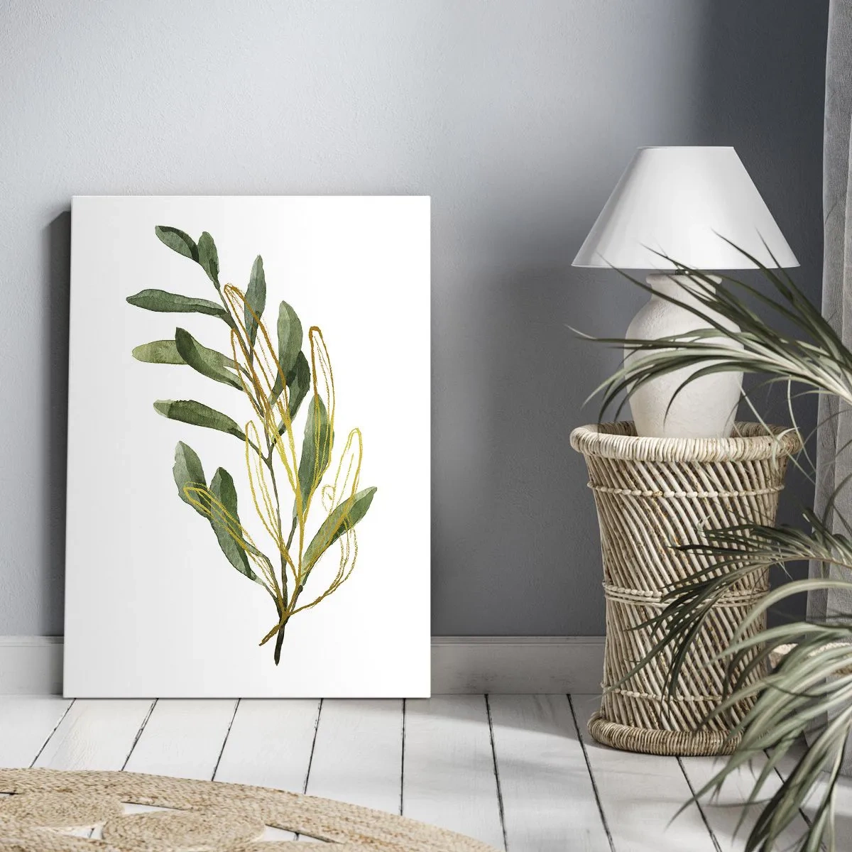 Bild auf Leinwand - Leinwandbild - Alles was gut ist - 55x100 cm