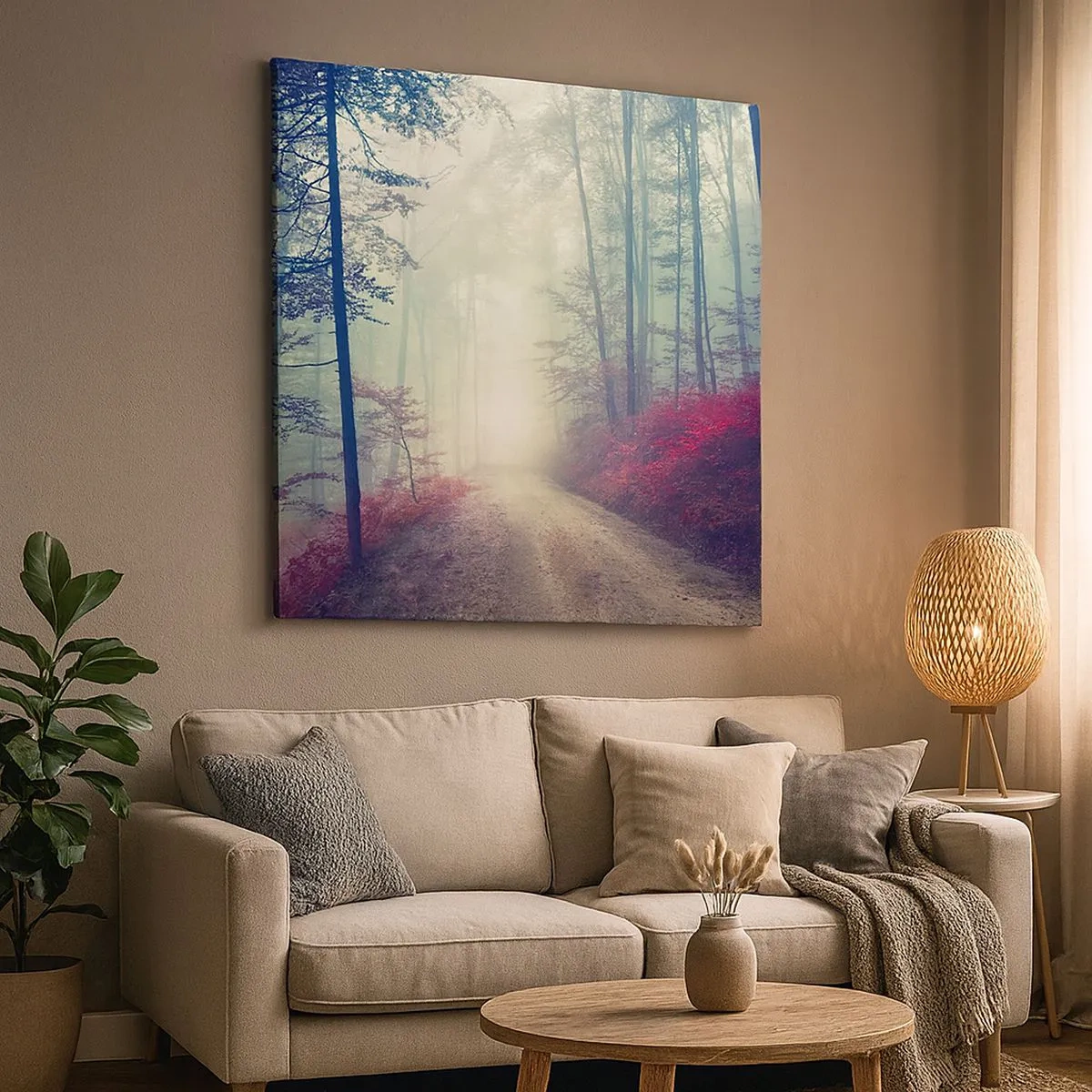 Bild auf Leinwand - Leinwandbild - Wie gut ist es, im Morgengrauen aufzustehen - 30x30 cm