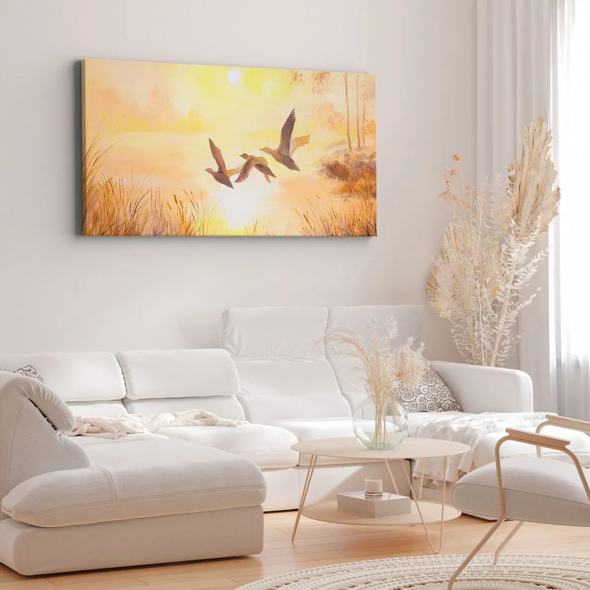 Bild auf Leinwand - Leinwandbild - Der Beginn einer langen Reise - 90x30 cm
