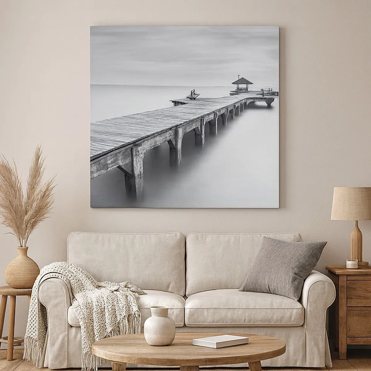 Bild auf Leinwand - Leinwandbild - In die Ferne - 30x30 cm