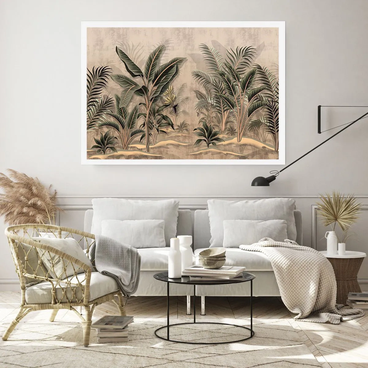 Poster - Eine Gravur im Kolonialstil - 91x61 cm