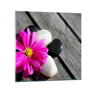 Glasbild - Bild auf glas - Ruhe auf dem Pier - 30x30 cm