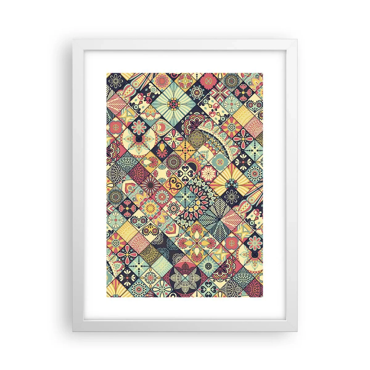 Poster in einem weißen Rahmen - marokkanische Atmosphäre - 30x40 cm