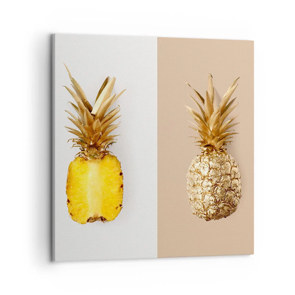 Bild auf Leinwand - Leinwandbild - Ananas für uns - 50x50 cm