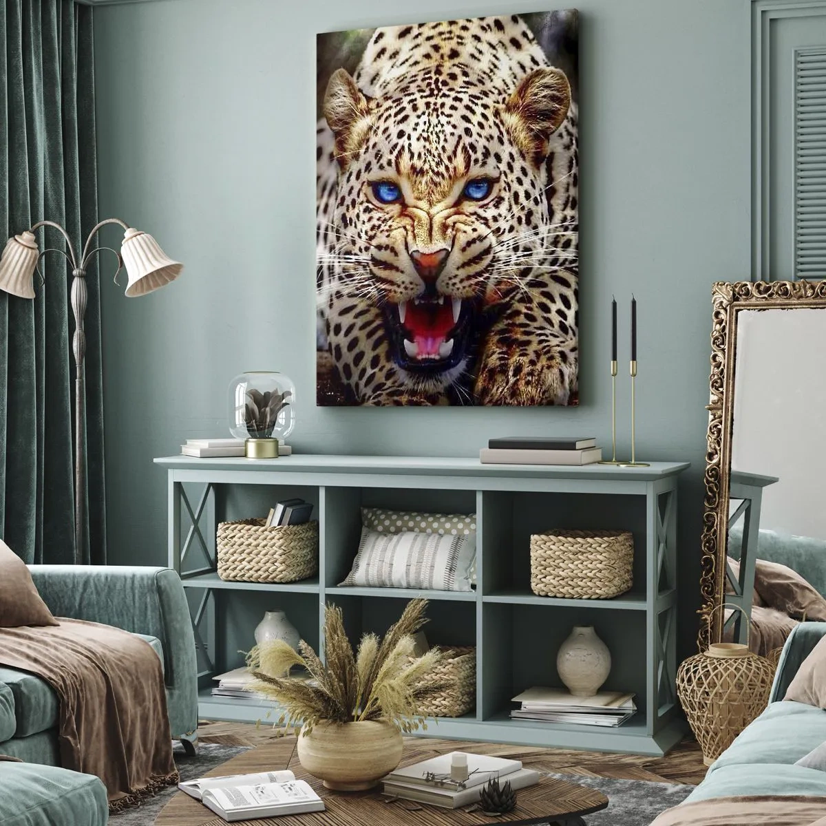 Bild auf Leinwand - Leinwandbild - Schönheitswut tut nicht weh - 65x120 cm