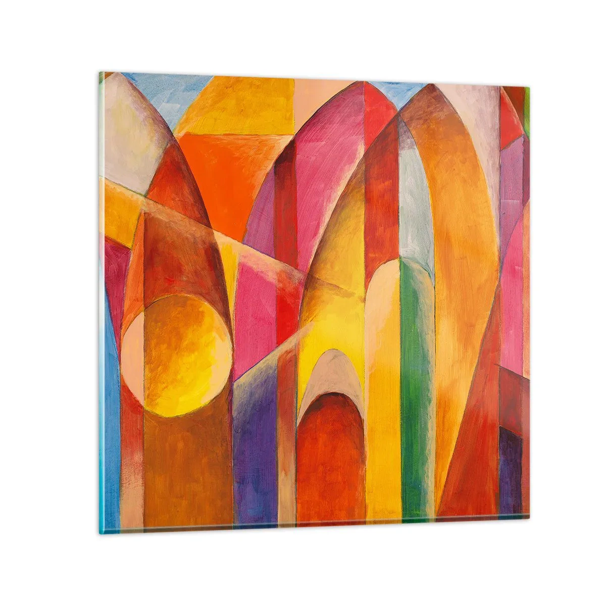 Glasbild - Bild auf glas - Kathedrale der Sonne - 40x40 cm
