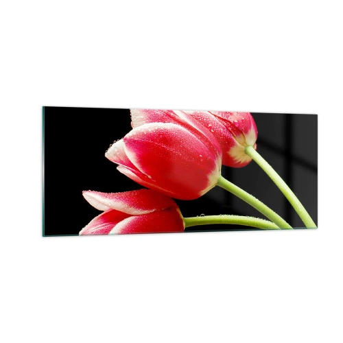 Glasbild - Bild auf glas - Ein Versprechen der reinen Liebe - 100x40 cm