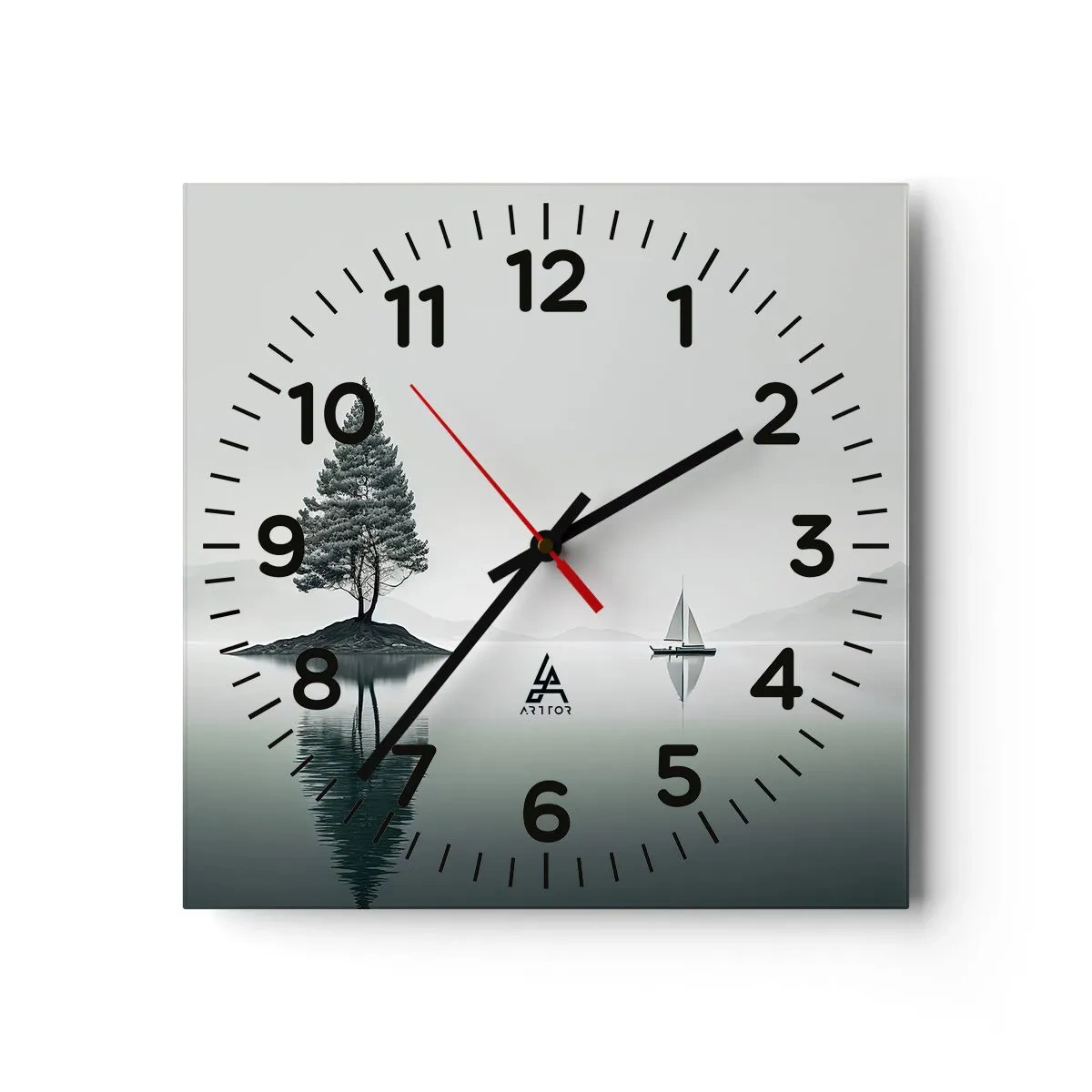 Wanduhr - Glasuhr - Traum - 30x30 cm