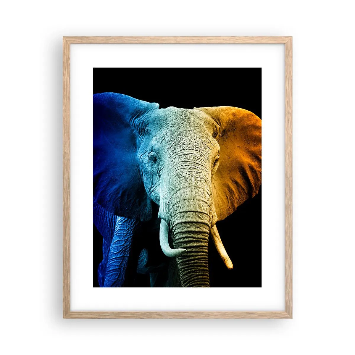 Poster in einem Rahmen aus heller Eiche - Exzentrisch, kein Verrückter - 40x50 cm