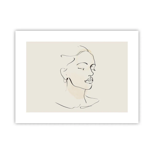 Poster - Eine bestimmte Linie - 40x30 cm