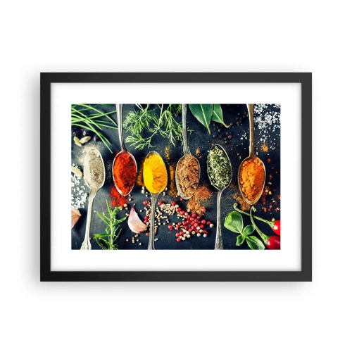 Poster in einem schwarzem Rahmen - Kulinarische Magie - 40x30 cm