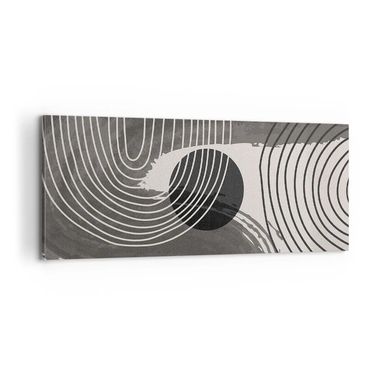 Bild auf Leinwand - Leinwandbild - Oval gewinnt - 100x40 cm