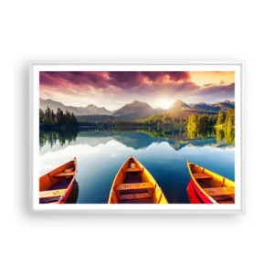 Poster in einem weißen Rahmen - Nichts gegen die Natur - 100x70 cm