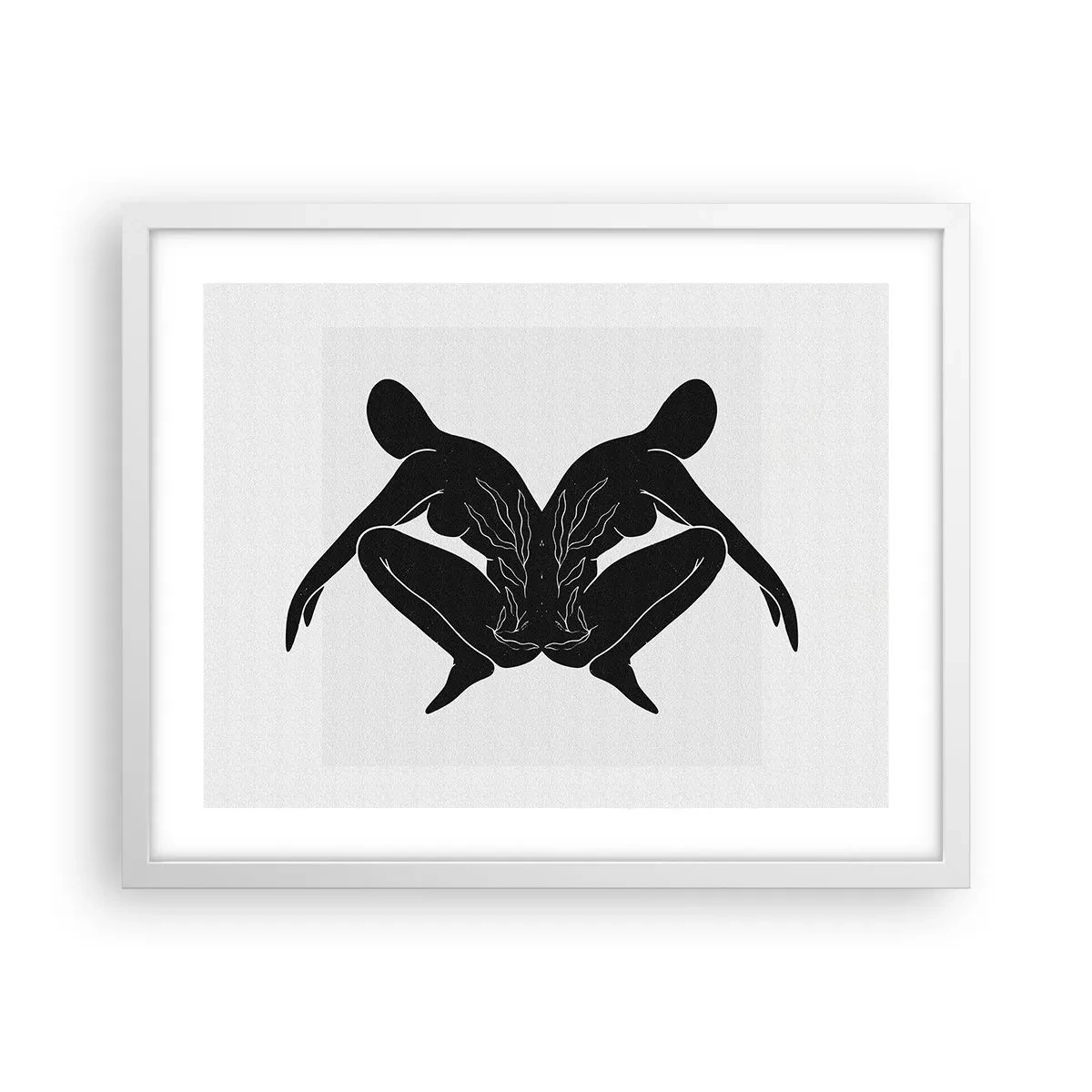 Poster in einem weißen Rahmen - Gemeinsame Seele - 50x40 cm