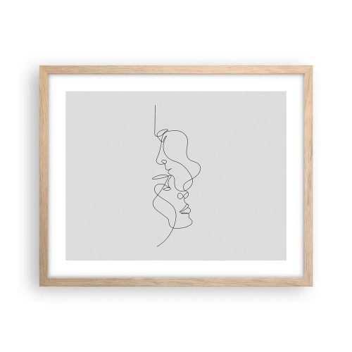 Poster in einem Rahmen aus heller Eiche - Die Hitze bitterer Begierden - 50x40 cm