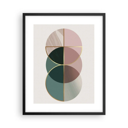 Poster in einem schwarzem Rahmen - Ein Rad hinter dem anderen… - 40x50 cm