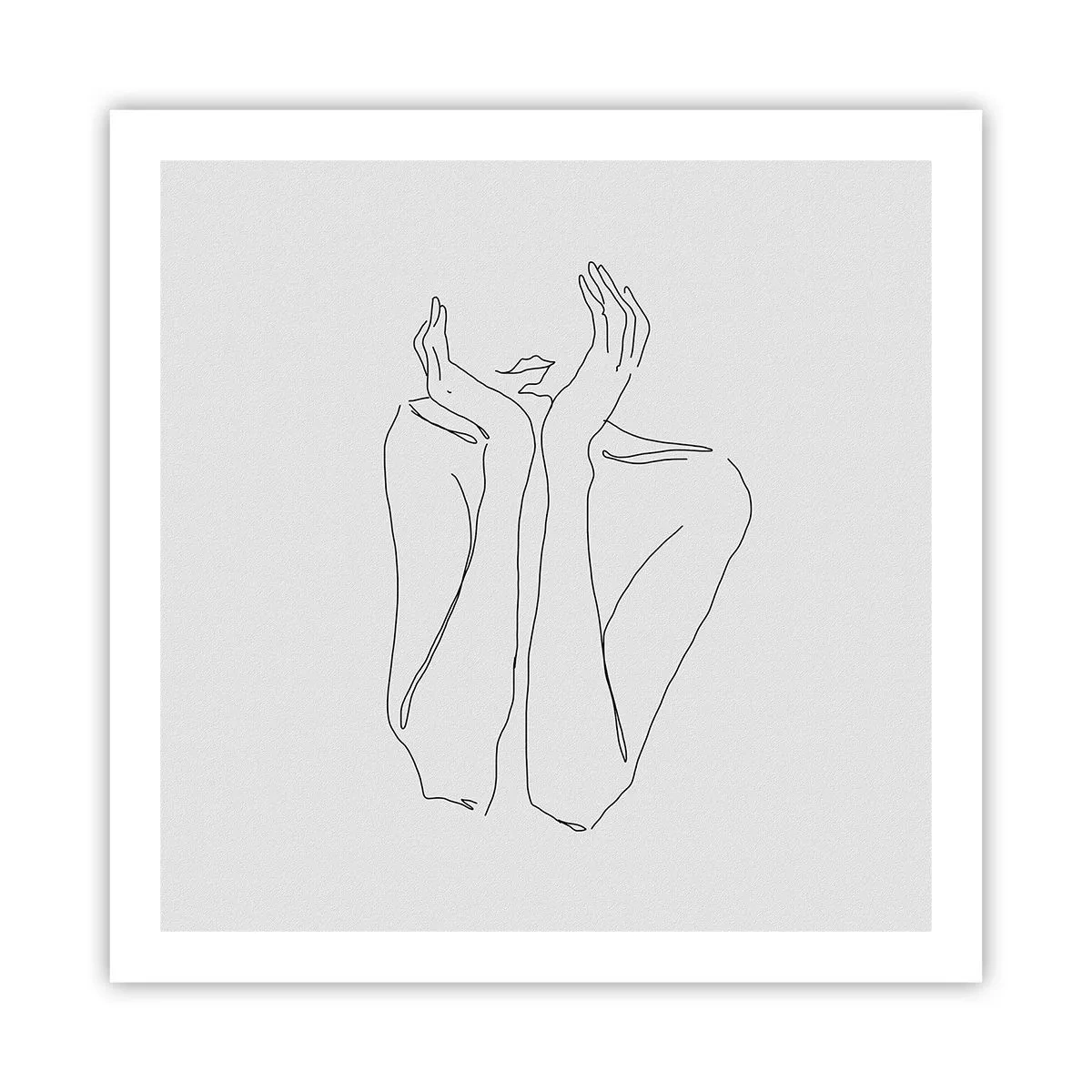 Poster - Wovon Mädchen träumen - 60x60 cm