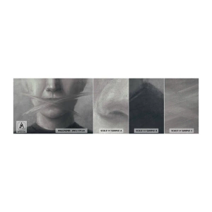 Fototapeten Muster Premium Canvas - Ohne ein Wort - Abstraktion, Grafik, Gesicht - 100x30 cm