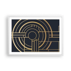 Poster in einem weißen Rahmen - Wendungen der Dinge - 70x50 cm